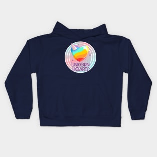 Unicorn Hearts Kids Hoodie